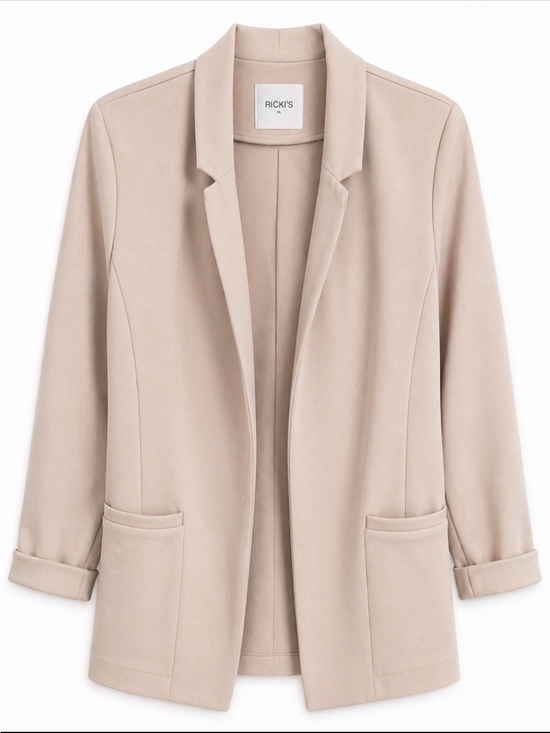 Ricki's Jackets & Blazers - Ricki's Women's Open Front Blazer Jacket in Beige